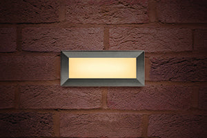 Integral ILBLA015 - OUTDOOR RECESSED WALL LIGHT BRICK IP65 180LM 3.8W 3000K DOWN LIGHT DARK GREY