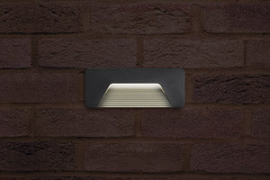 Integral ILBLA017 - OUTDOOR DECORATIVE WALL LIGHT PATHLUX BRICK IP65 150LM 3W 3000K DOWN LIGHT DARK GREY