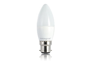 Integral ILCANDB22DC025 - CANDLE BULB B22 470LM 5.6W 2700K DIMMABLE 280 BEAM FROSTED