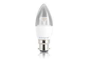 Integral ILCANDB22DC030 - CANDLE BULB B22 470LM 5.6W 2700K DIMMABLE 240 BEAM CLEAR