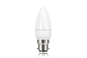 Integral ILCANDB22NF017 - CANDLE BULB B22 500LM 5.2W 5000K NON-DIMM 280 BEAM FROSTED