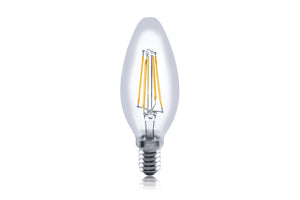 Integral ILCANDE14D050 - OMNI FILAMENT CANDLE BULB E14 470LM 4.5W 2700K DIMMABLE 300 BEAM CLEAR FULL GLASS