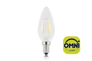 Integral ILCANDE14NC001 - OMNI FILAMENT CANDLE BULB E14 250LM 2.0W 2700K NON-DIMM 300 BEAM CLEAR
