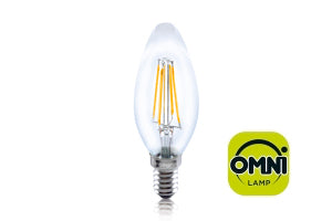 Integral ILCANDE14NC034 - OMNI FILAMENT CANDLE BULB E14 470LM 4W 2700K NON-DIMM 300 BEAM CLEAR