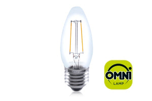 Integral ILCANDE27NC038 - OMNI FILAMENT CANDLE BULB E27 250LM 2W 2700K NON-DIMM 330 BEAM CLEAR