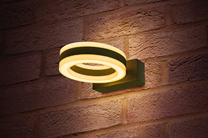 Integral ILDEA013 - OUTDOOR DECORATIVE WALL LIGHT CICLO IP54 480LM 11W 3000K UP/DOWN LIGHT DARK GREY