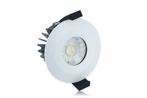 Integral ILDLFR70B001 - LOW-PROFILE FIRE RATED DOWNLIGHT 70-75MM CUTOUT IP65 510LM 6W 3000K 38 BEAM DIMMABLE 85LM/W WHITE