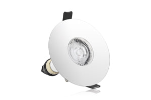 Integral ILDLFR70D021 - EVOFIRE FIRE RATED DOWNLIGHT 70-100MM CUTOUT IP65 POLISHED CHROME ROUND +GU10 HOLDER