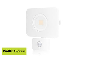 Integral ILFLC131POV - COMPACT TOUGH FLOODLIGHT WITH PIR OVERRIDE IP64 2700LM 30W 3000K 100 BEAM NON-DIMM 90LM/W WHITE