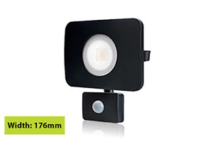 Integral ILFLC135POV - COMPACT TOUGH FLOODLIGHT WITH PIR OVERRIDE IP64 2700LM 30W 3000K 100 BEAM NON-DIMM 90LM/W BLACK