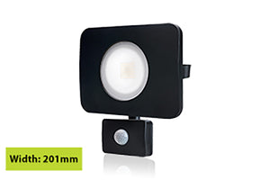 Integral ILFLC136POV - COMPACT TOUGH FLOODLIGHT WITH PIR OVERRIDE IP64 4500LM 50W 3000K 100 BEAM NON-DIMM 90LM/W BLACK
