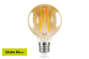 Integral ILGLOBE27N001 - SUNSET GLOBE G80 E27 170LM 2.5W 1800K NON-DIMM 300 BEAM AMBER