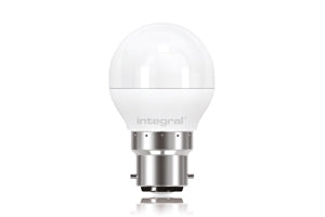 Integral ILGOLFB22DC022 - GOLF BALL BULB B22 470LM 6.2W 2700K DIMMABLE 240 BEAM FROSTED