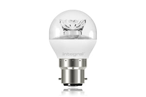 Integral ILGOLFB22NC014 - GOLF BALL BULB B22 470LM 5.4W 2700K NON-DIMM 240 BEAM CLEAR