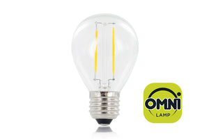 Integral ILGOLFE27NC001 - OMNI FILAMENT GOLF BALL BULB E27 250LM 2W 2700K NON-DIMM 300 BEAM CLEAR