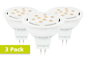 Integral ILMR16NC023-3 - CLASSIC HIGH LUMEN MR16 BULB 3 PACK GU5.3 680LM 8W 2700K NON-DIMM 36 BEAM