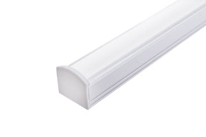 Integral ILPFS043 - PROFILE ALUMINIUM SURFACE MOUNT 2M FROSTED DIFFUSER 18 X 13MM INCLUDE 2 ENDCAPS AND 4 MOUNTING BRACKETS