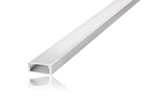 Integral ILPFS054 - PROFILE ALUMINIUM SURFACE MOUNT 2M FROSTED DIFFUSER 22.6 X 8.5MM INCLUDE 2 ENDCAPS AND 4 MOUNTING BRACKETS