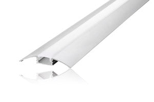 Integral ILPFS102 - PROFILE ALUMINIUM SURFACE MOUNT 1M FROSTED DIFFUSER 52.3 X 8.1MM INCLUDE 2 ENDCAPS AND 2 MOUNTING BRACKETS