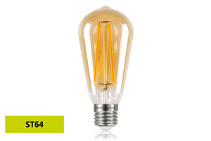 Integral ILST64E27N001 - SUNSET ST64 BULB E27 170LM 2.5W 1800K NON-DIMM 300 BEAM AMBER