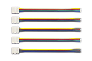 Integral ILSTAA117 - CONNECTOR TO 150MM WIRE 5PACK FOR IP20 12MM WIDTH RGB STRIP 30LED/M