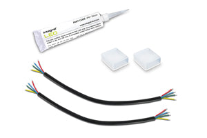 Integral ILSTAC040 - IP67 RGB KIT PIERCED END CAPS 2 SETS OF LIVE CABLES AND SILICON TUBE FOR IP67 12MM WIDTH RGB STRIP