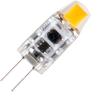 Schiefer L022451028 - LED G4 COB T10x31mm 12V 100Lm 1W 827 330deg AC/DC Clear Dim LED Bulbs Schiefer - The Lamp Company