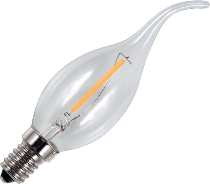 Schiefer L023851002 - E14 Filamentled Tip Candle C35x120mm 230V 70Lm 1W 925 AC Non-Dim