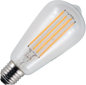 Schiefer LF023860409 - E27 Filamentled Rustika ST64x143mm 230V 320Lm 4.5W 922 AC Clear Dim LED Bulbs Schiefer - The Lamp Company