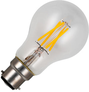 Schiefer L024070302 - Ba22d Filamentled GLS A60x105mm 230V 310Lm 4W 925 AC Clear Dim LED Bulbs Schiefer - The Lamp Company