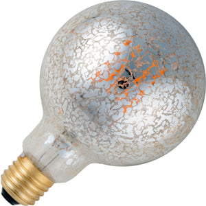 Schiefer L024109912 - E27 Filamentled Globe Vintage G95 230V 300Lm 5.5W 922 AC Silver Dim LED Bulbs Schiefer - The Lamp Company