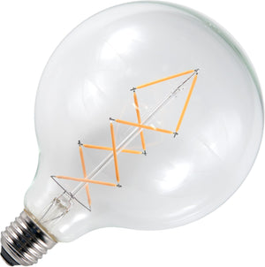 Schiefer L024116609 - E27 Filamentled Globe Deco G125x180mm 230V 470Lm 6.5W 922 AC Clear Dim LED Bulbs Schiefer - The Lamp Company