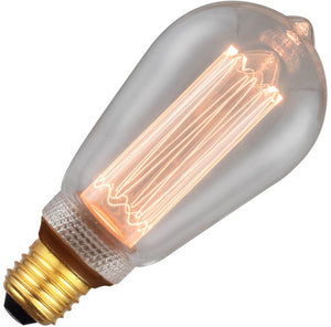 Schiefer L270016400 - E27 LED Vintage ST64x145mm 230V 140Lm 3.5W 820 AC Clear Dim LED Bulbs Schiefer - The Lamp Company