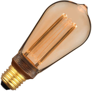 Schiefer L270016405 - E27 LED Vintage ST64x145mm 230V 100Lm 3.5W 818 AC Gold Dim LED Bulbs Schiefer - The Lamp Company