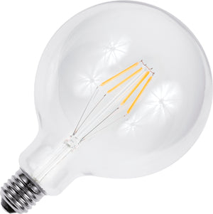 Schiefer L272532927 - E27 Filamentled Globe G125x180mm 230V 450Lm 4.5W 827 AC Clear Dim LED Bulbs Schiefer - The Lamp Company