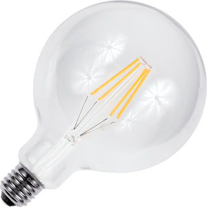 Schiefer L272575927 - E27 Filamentled Globe G125x180mm 230V 810Lm 8W 827 AC Clear Dim LED Bulbs Schiefer - The Lamp Company