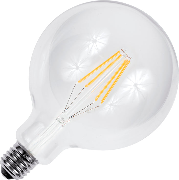 Schiefer L272575927 - E27 Filamentled Globe G125x180mm 230V 810Lm 8W 827 AC Clear Dim