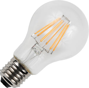Schiefer L276060021 - E27 Filamentled GLS A60x105mm 230V 500Lm 6.5W 821 AC Clear Dim LED Bulbs Schiefer - The Lamp Company