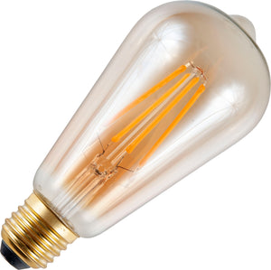 Schiefer L276410922 - E27 Filamentled Rustika ST64x140mm 230V 810Lm 10W 820 AC Gold 230V Dim LED Bulbs Schiefer - The Lamp Company