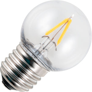 Schiefer L277345027 - E27 FilaLed PC Ball G45x68mm 230V 140Lm 1.5W 827 Polycarbonat CL N-Dim LED Bulbs Schiefer - The Lamp Company
