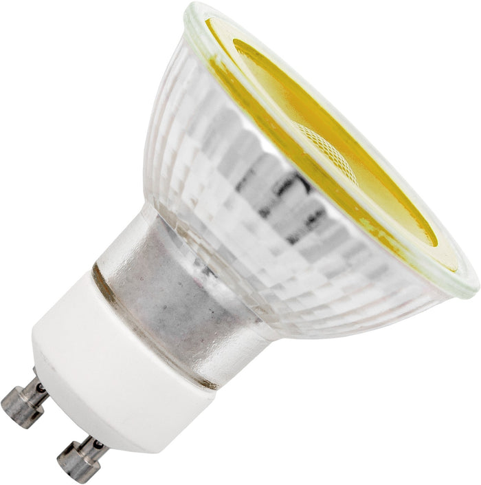 Schiefer L641770594 - LED GU10 Glass 50x53mm 230V 5W 38deg Yellow AC Non-Dim