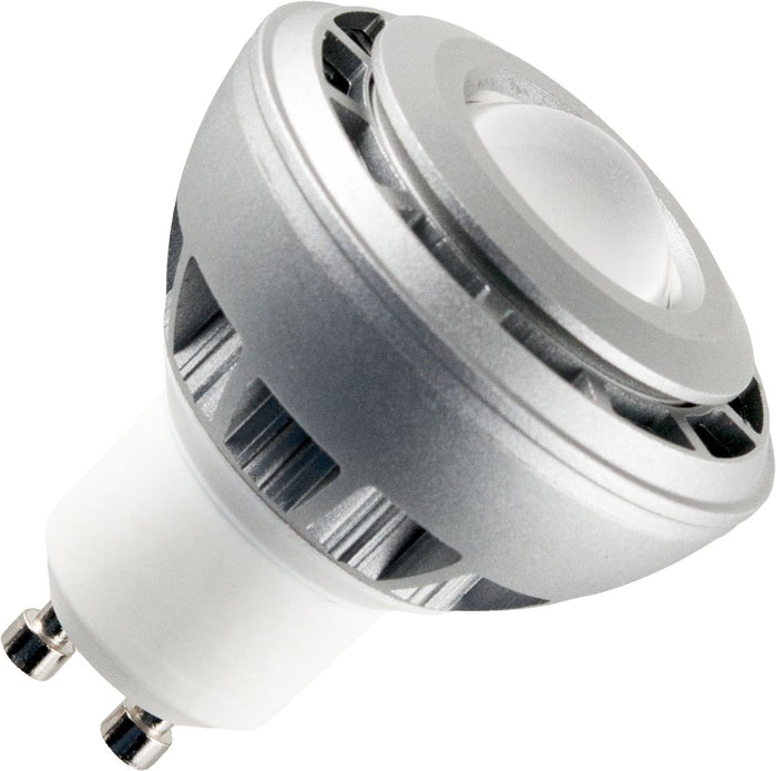Schiefer L642788817 - LED GU10 COB PMMA 50x58mm 230V 250Lm 5W 927 30deg-80deg AC Silver Dim