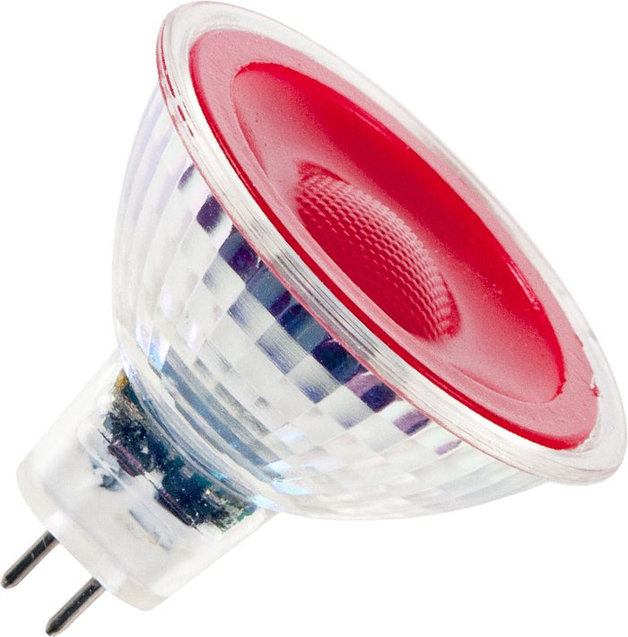 Schiefer L642790592 - LED MR16 GU5.3 Glass 50x47.5mm 12V 5W 38deg Red AC/DC Non-Dim