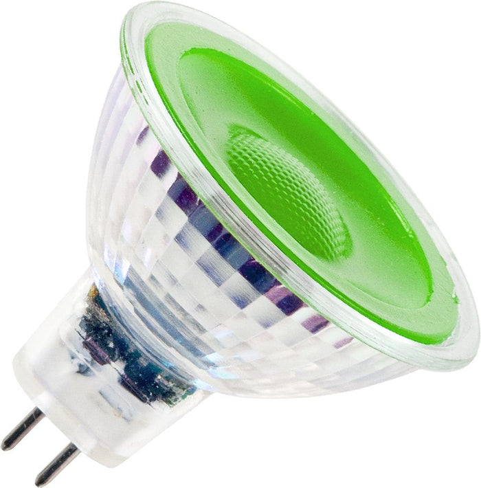 Schiefer L642790593 - LED MR16 GU5.3 Glass 50x47.5mm 12V 5W 38deg Green AC/DC Non-Dim