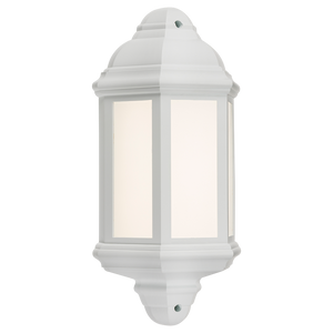 Knightsbridge LANT3W 230V IP54 8W LED Half Wall Lantern - White - Knightsbridge - Sparks Warehouse
