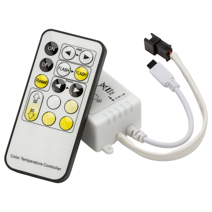 Knightsbridge LEDFR2 12/24V IR Controller and Remote for CCT