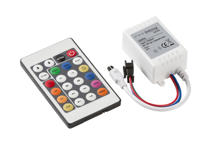 Knightsbridge LEDFR3 12V IR Controller and Remote for RGB Chaser