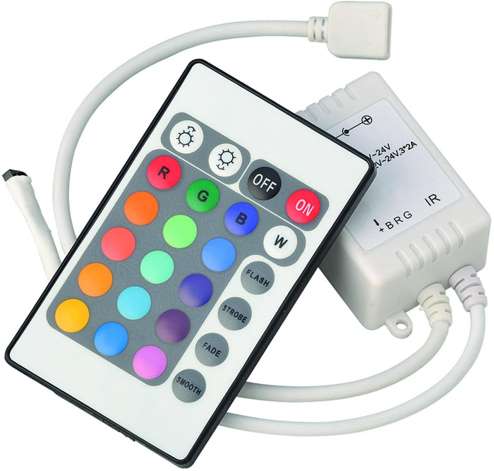 Knightsbridge LEDFR4 12/24V IR Controller and Remote for RGB