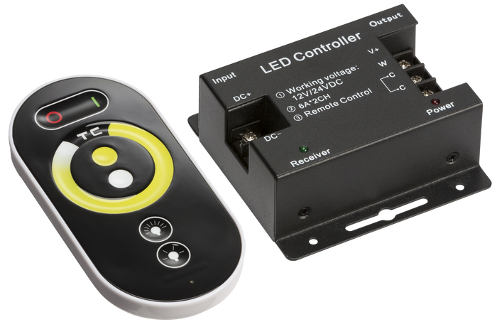 Knightsbridge LEDFR8 12V / 24V RF Controller and Touch Remote - CCT
