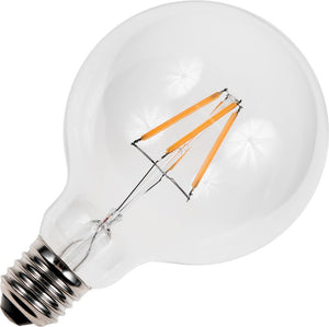 Schiefer LF023810302 - E27 Filamentled Globe G80x120mm 230V 320Lm 4W 925 AC Clear Dim LED Bulbs Schiefer - The Lamp Company